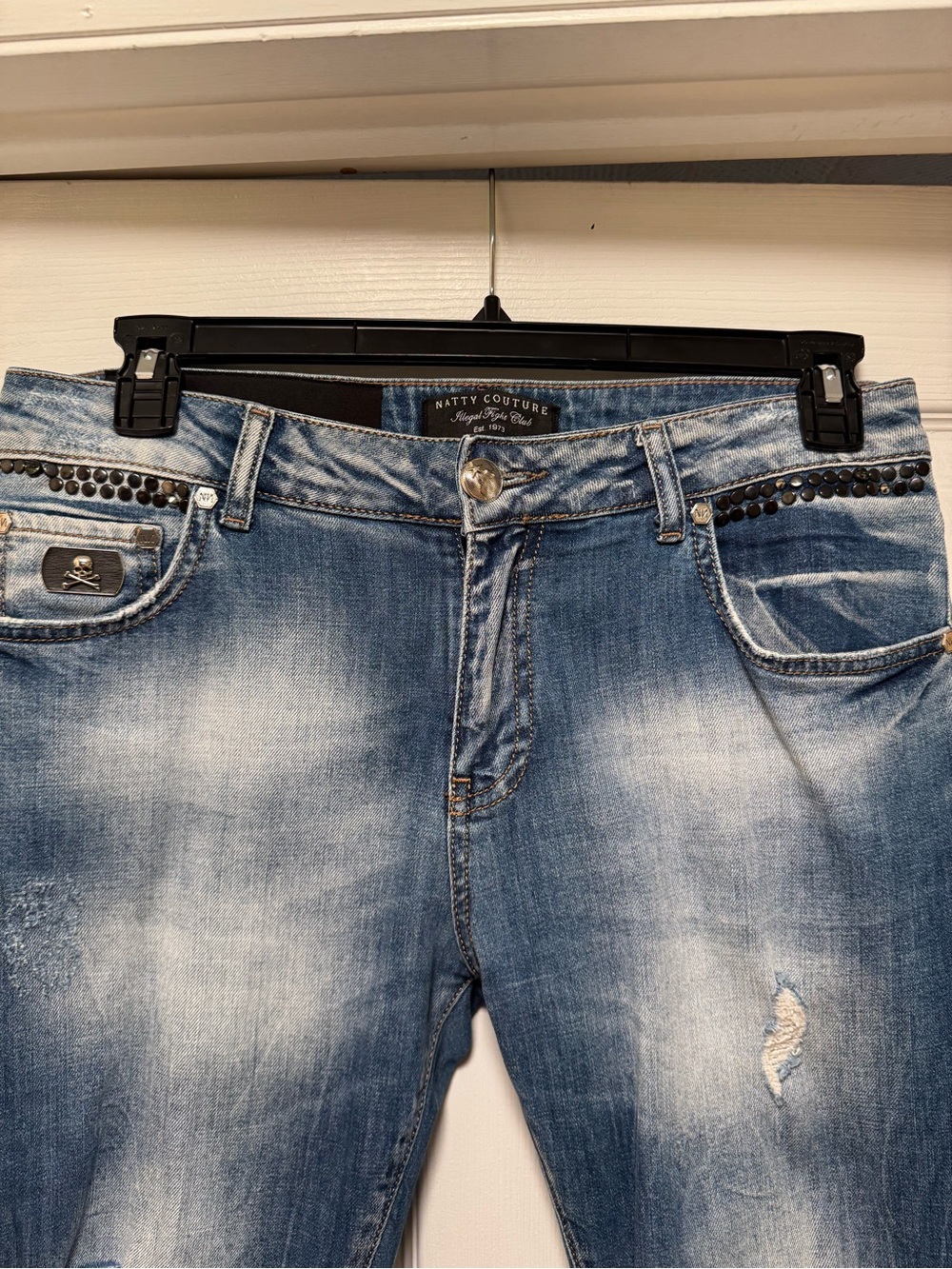 Distressed Blue Women’s Jeans - Picture 2 of 5